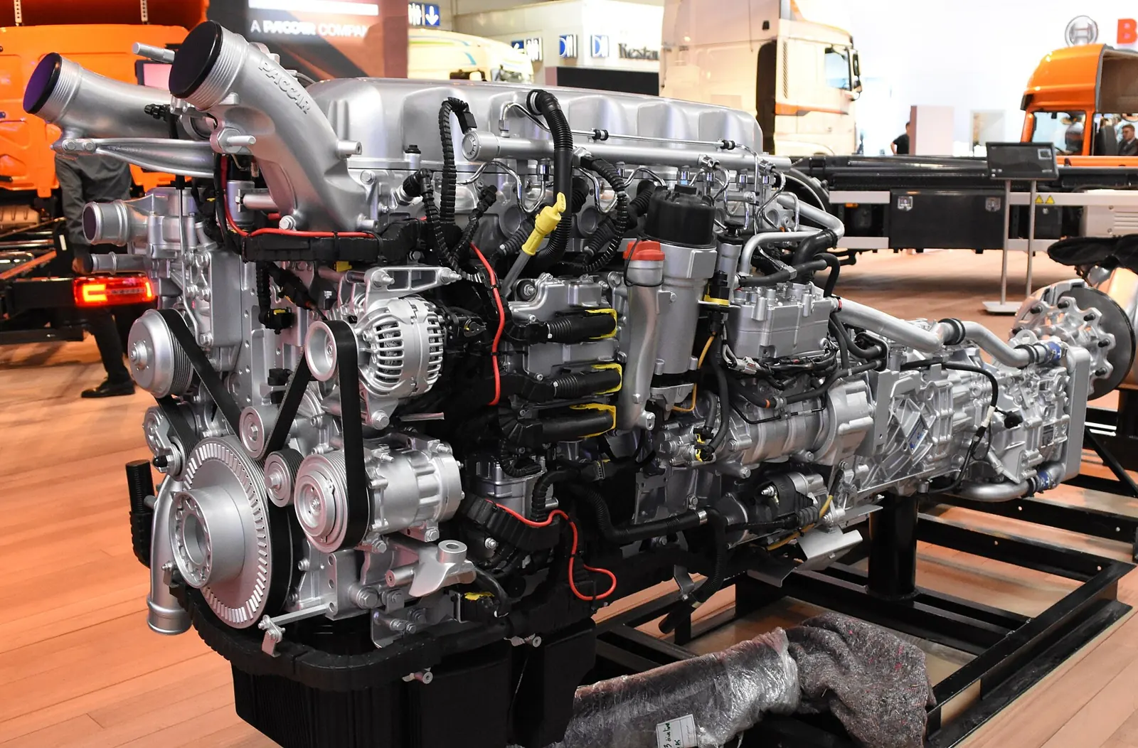PACCAR MX-13 engine on display